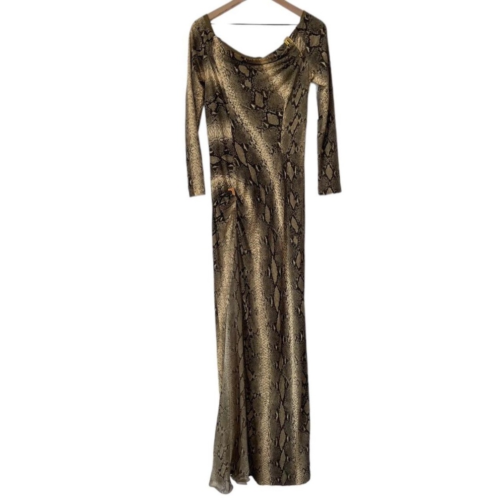 Vintage Snake Print Dress by JIKI Monte Carlo Designer